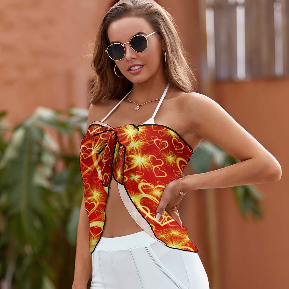 Golden Heartbreaker Beach Wrap Skirt